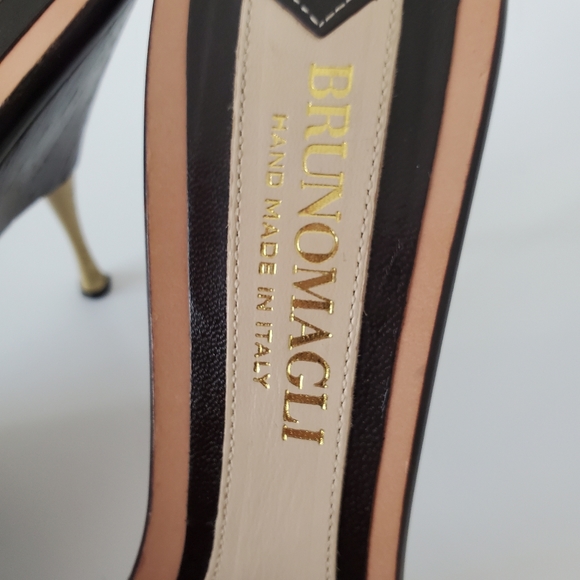 Womens  BRUNOMAGLI  Hand Made In Italy  Calf Hair Slide Size 8.5 - Picture 9 of 16